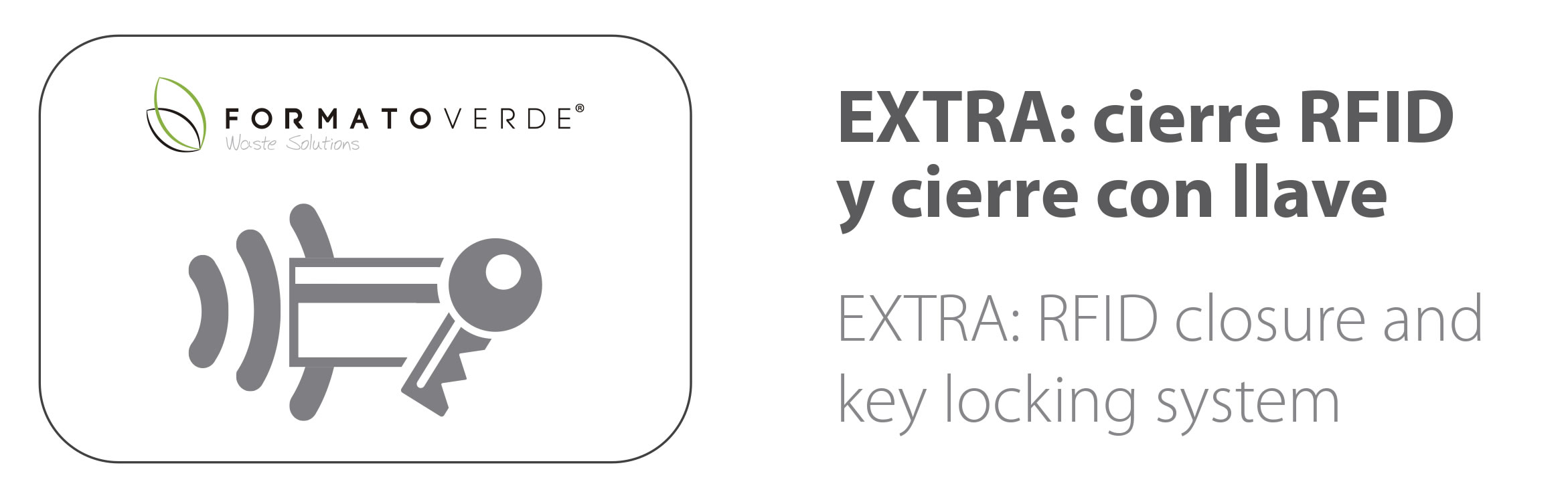 Contenedores de superficie Formato Verde y de carga lateral de larga duración, 1.800L. Big Bin 1.8