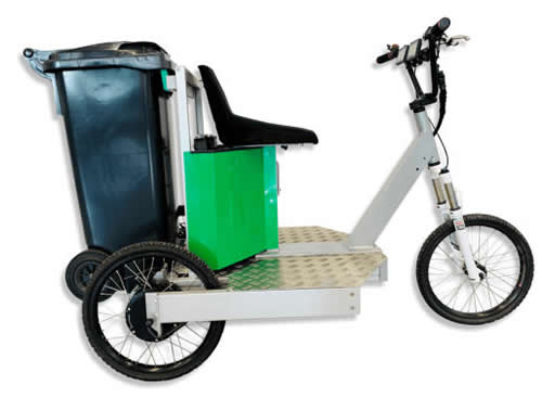 Triciclo 100% eléctrico ligero para servicios municipales, reparto de mercancías y ocio SMARTWORKER SW BASIC