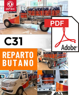 Vehículos para trabajos de mantenimiento carrozados C31 Reparto de Butano