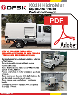 Vehículos para trabajos de mantenimiento carrozados Serie K01H Hidro Mur