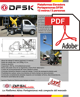 Vehículos para trabajos de mantenimiento carrozados Serie K01H Plataformas elevadoras DSFK